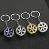 Gearbox Keychain with Turbo Hub and Brake Disc Pendant