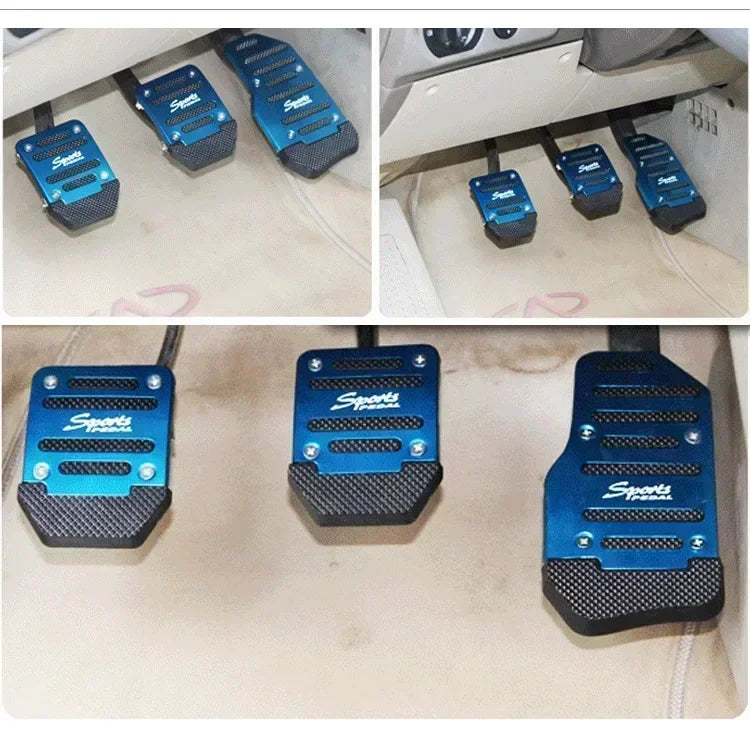 Aluminum Pedal Covers for Manual Transmission Cars