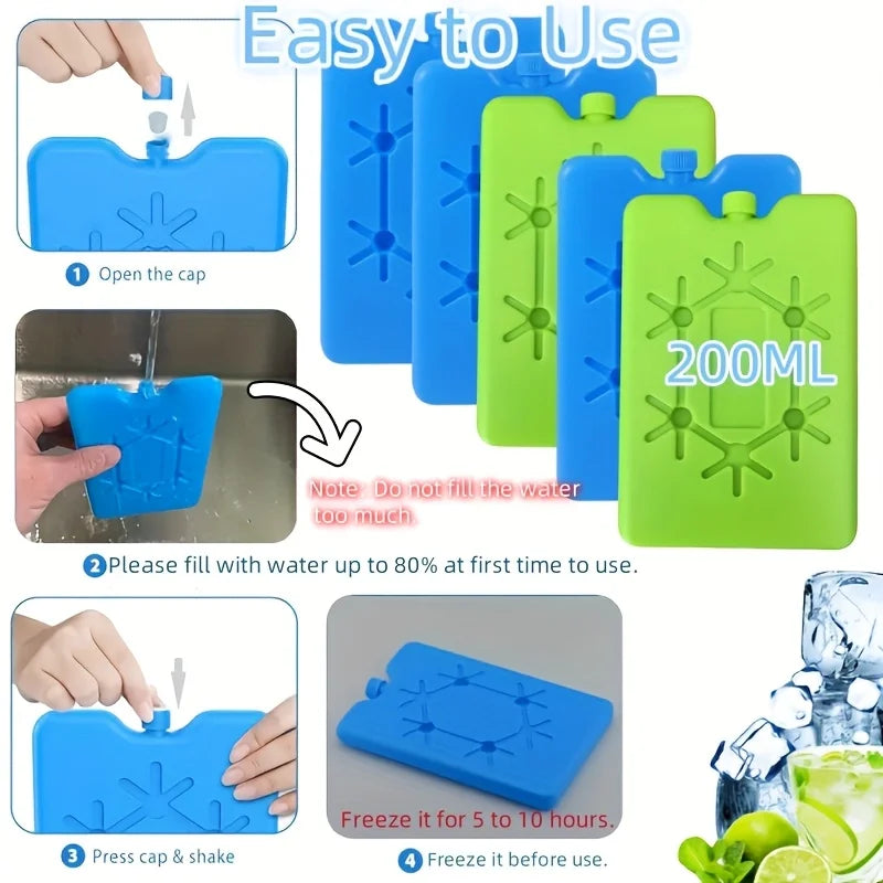 Reusable Flexible Ice Pack for Cooler Bags and Lunchboxes