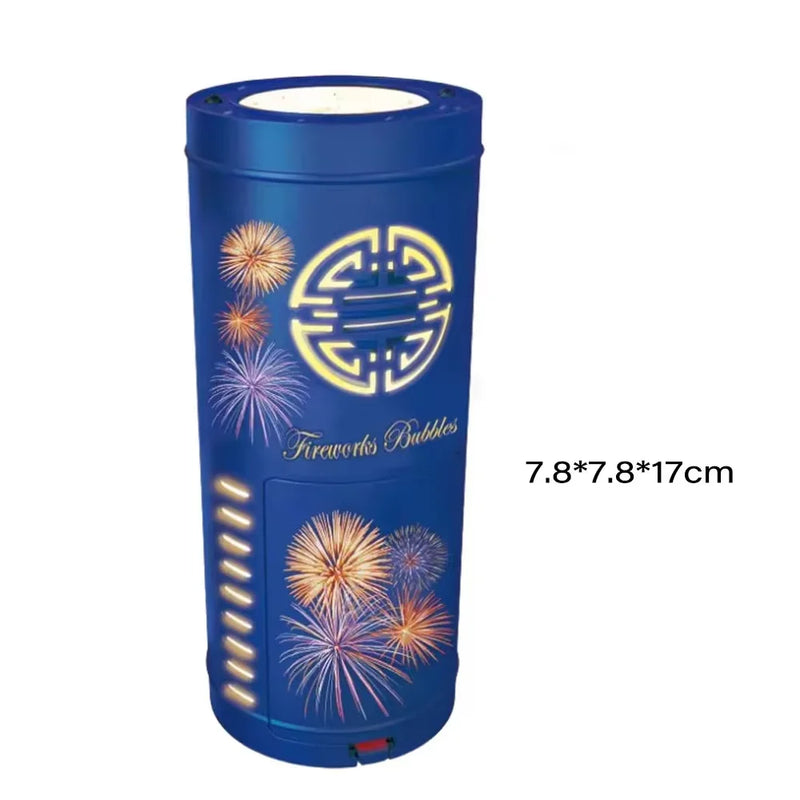 Firework Bubble Machine with Music and Lights