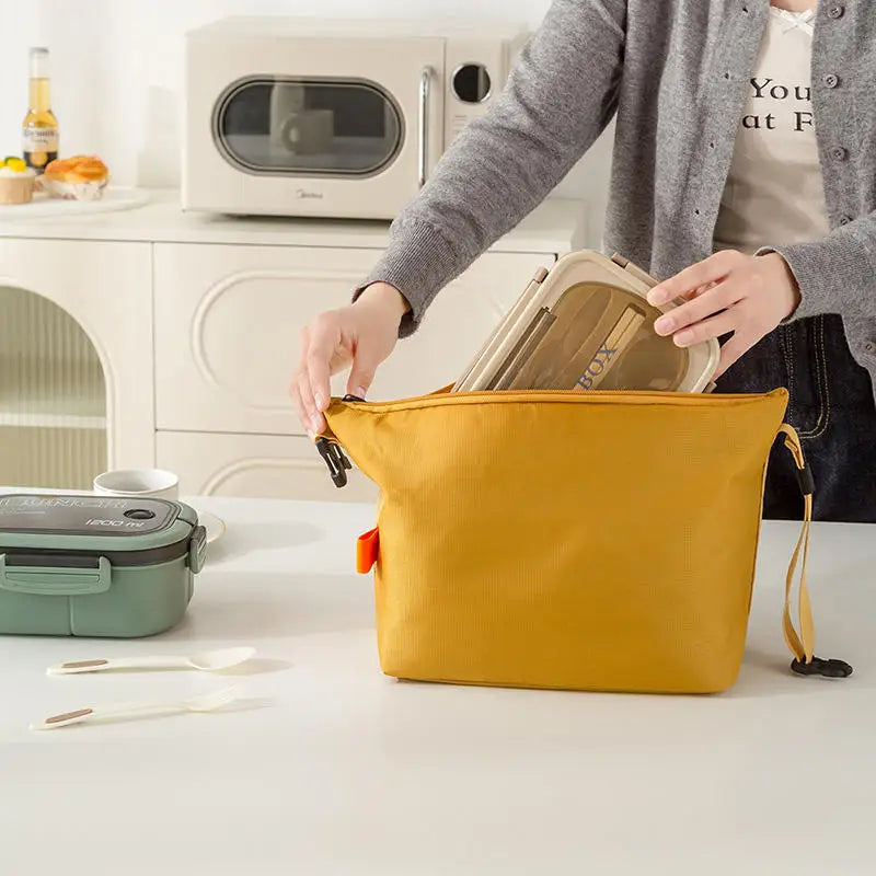 Insulated Oxford Lunch Bag with Aluminum Foil Lining