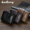 Vintage PU Leather Zipper Wallet for Men