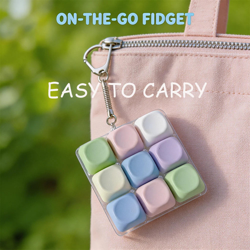 Macaron Keycap Fidget Keychain