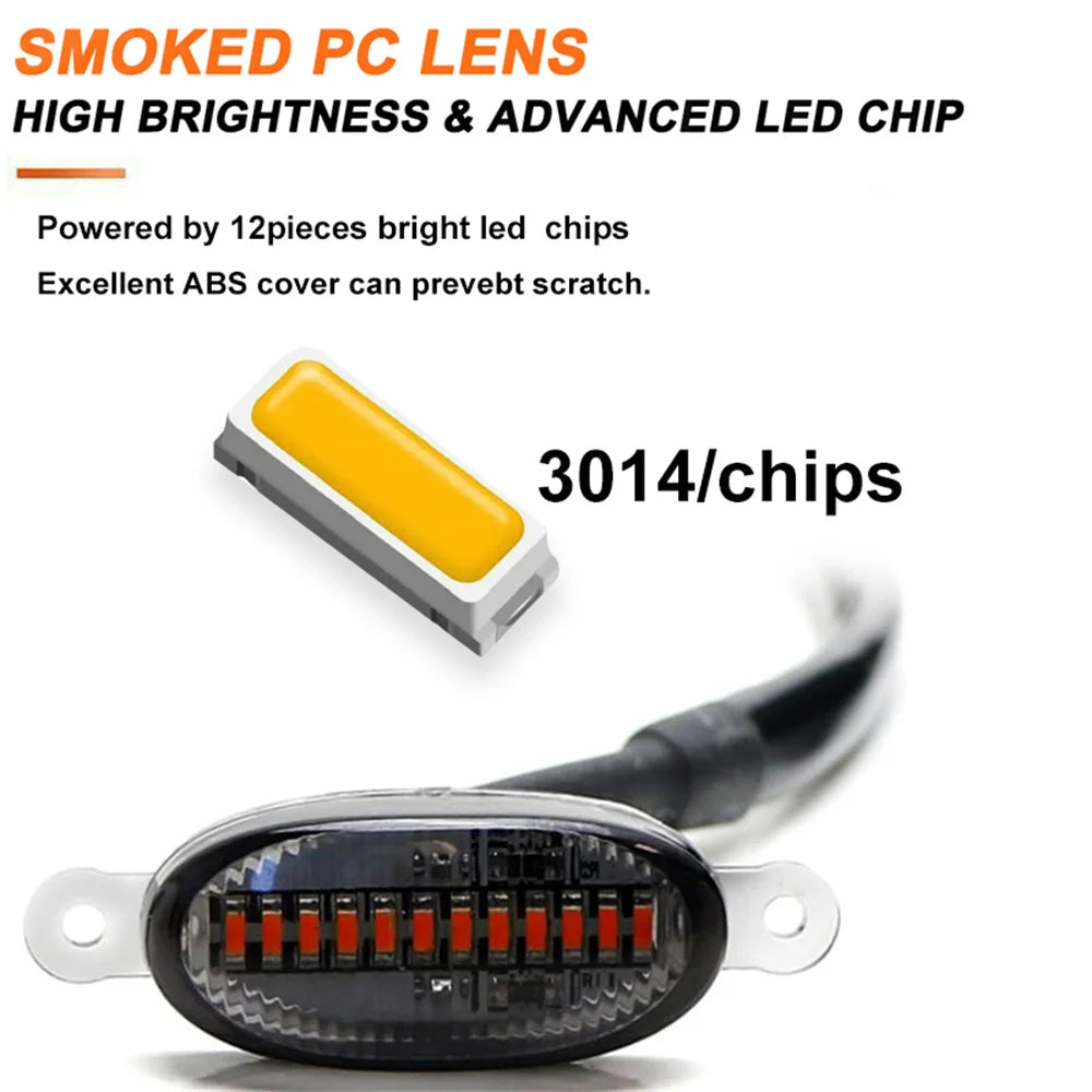 Smoked Lens LED Front Grille Marker Lights for Trucks & SUVs