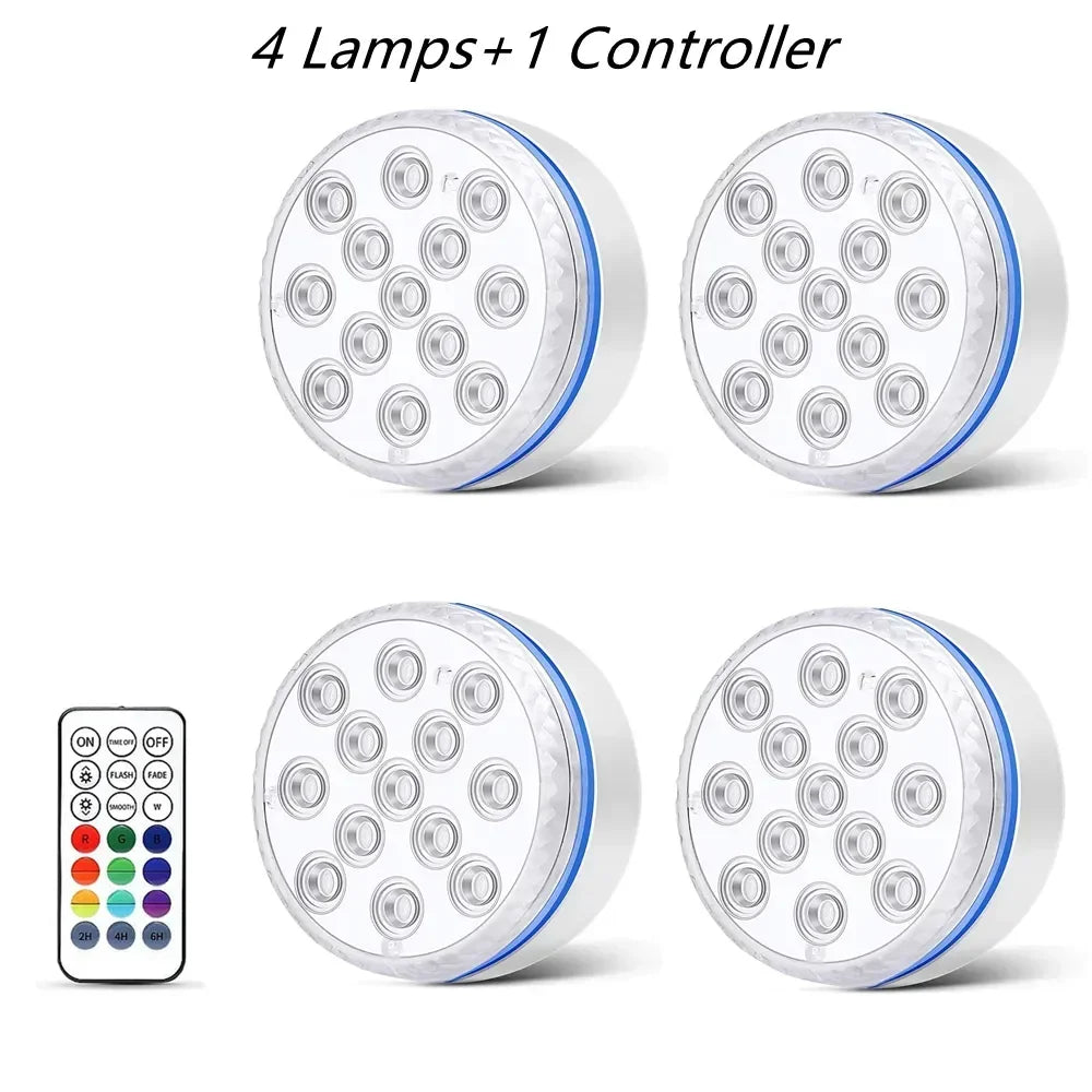Submersible LED Underwater Light with Remote Control