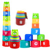 Rainbow Stacking Cups Set for Toddlers