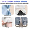 Ensemble de clips invisibles antidérapants pour les bords de pantalons, utilisés dans divers projets de couture DIY comme les