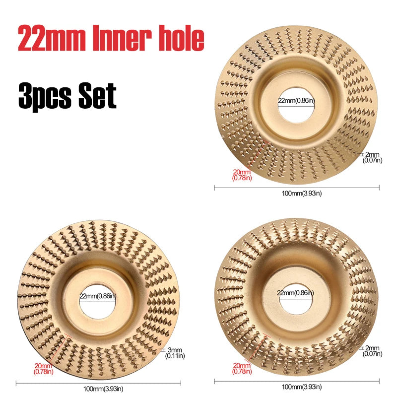4-Inch Woodworking Sanding Shaping Disc for Angle Grinder