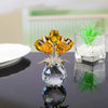 Bouquet de Roses en Cristal - Arrangement Floral Éternel en Verre