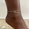 Personalized Double-Layer Name Anklet