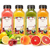 Clear Reusable Juice Bottles with Cleaning Brush and Funnel