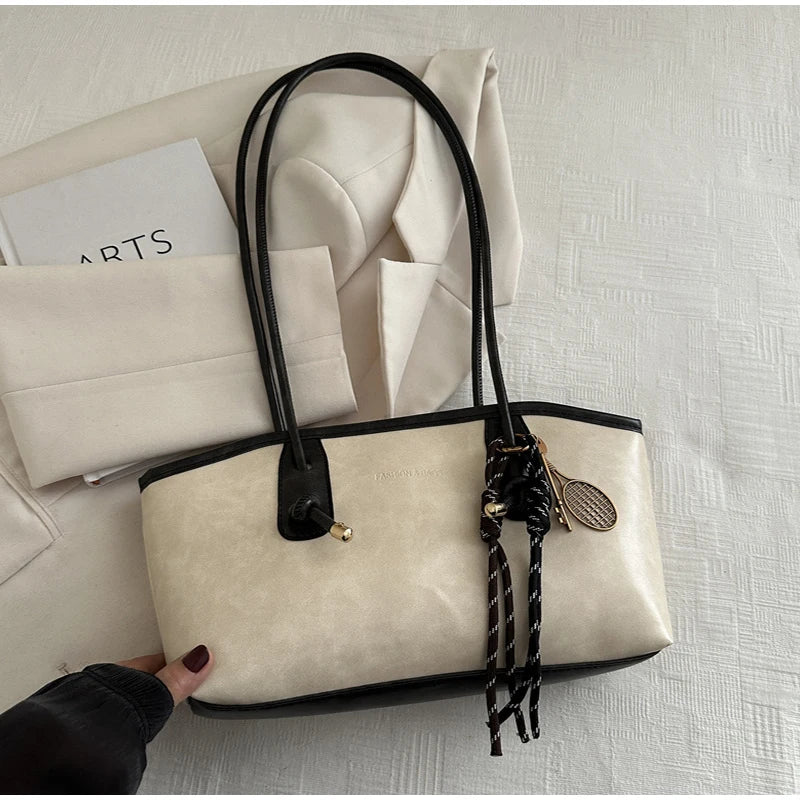 Retro Tote Bag - Large Capacity Casual Shoulder Bag