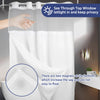 Double-Layer Waterproof Shower Curtain with Snap-In Liner