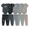 Baby Cotton Bodysuit and Pants Outfit Set (4-Piece)