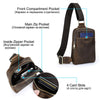 Genuine Leather Crossbody Sling Bag for Men