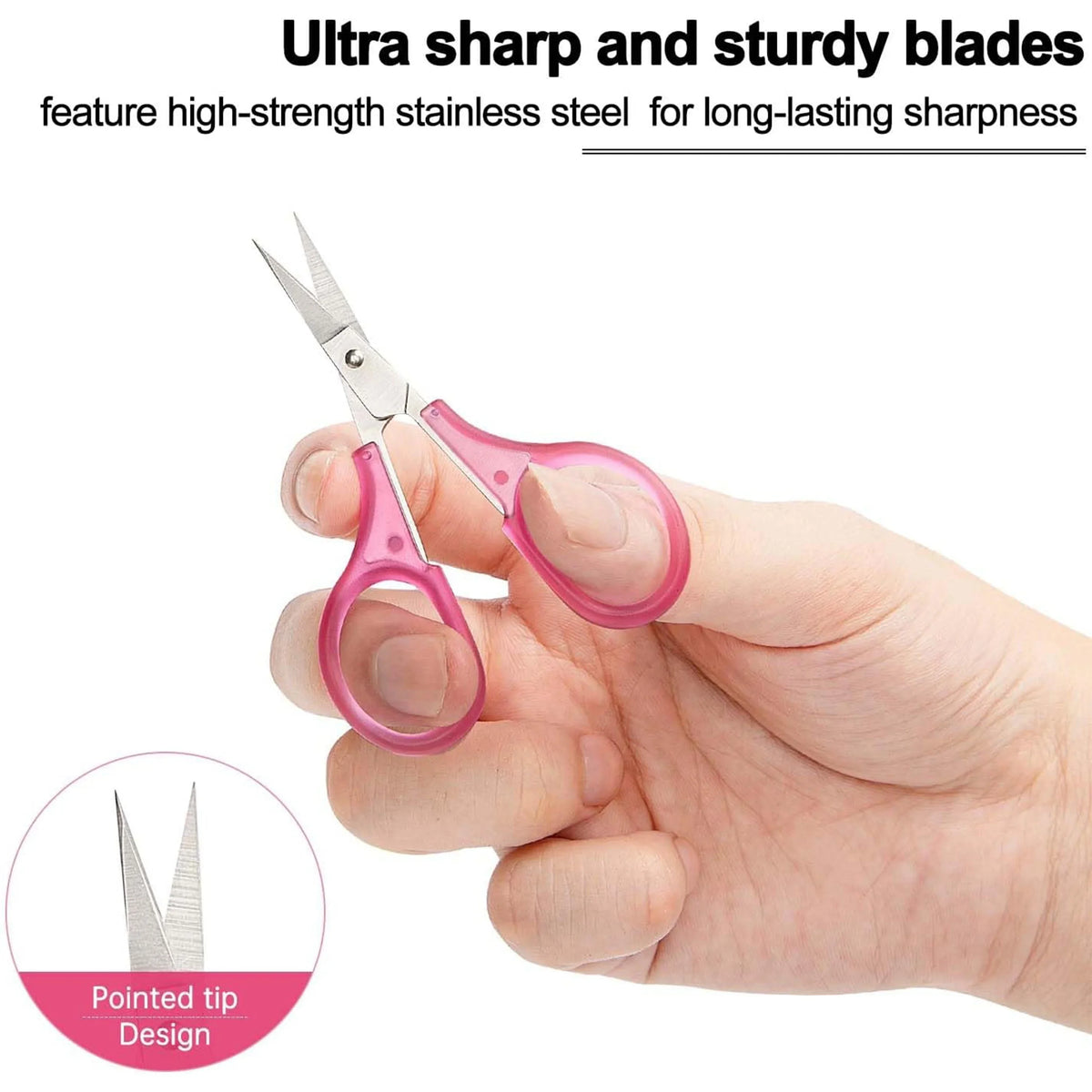 Compact Precision Scissors with Protective Cap