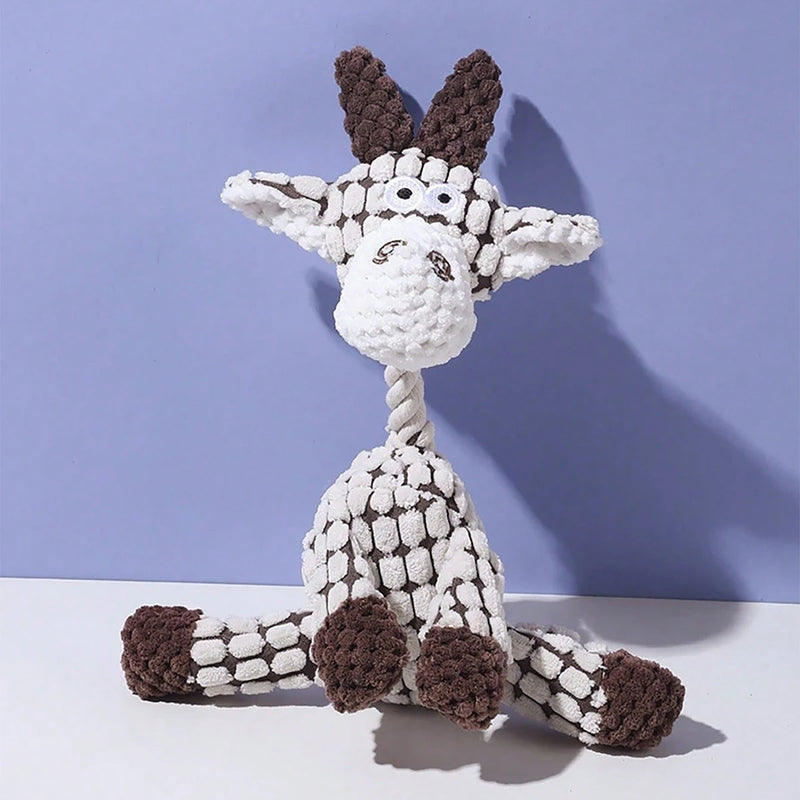 Squeaky Donkey Plush Dog Toy