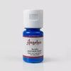 A small blue bottle of Acrylic Leather Paint with a white cap and label.