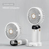 Foldable Neck Fan with LED Display & Phone Stand