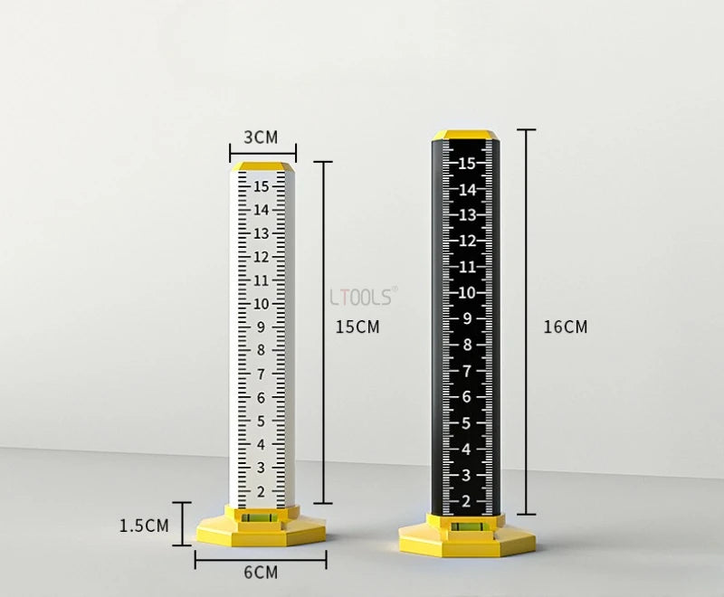 Magnetic Ceiling and Tile Leveling Ruler with Bubble Level