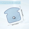 Light blue quilted water-absorbent cushion for stroller and car seat protection with dimensions 40cm x 15.75 inches.