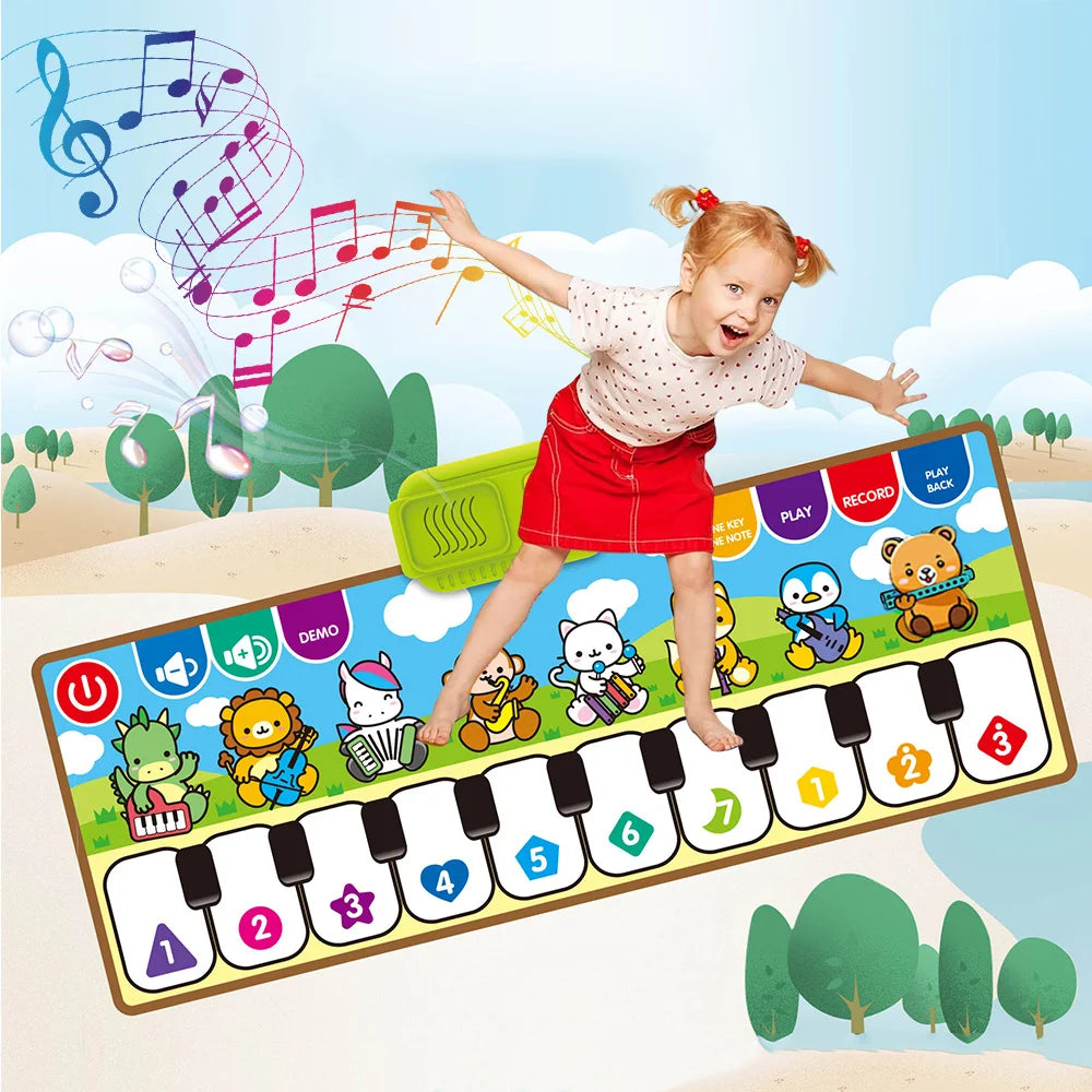 Interactive Piano Music Mat for Toddlers – Educational Animal Keyboard Toy
