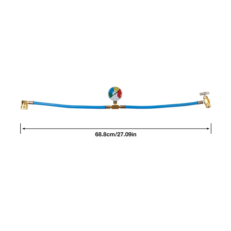 R134A Car AC Refrigerant Charging Hose with Gauge