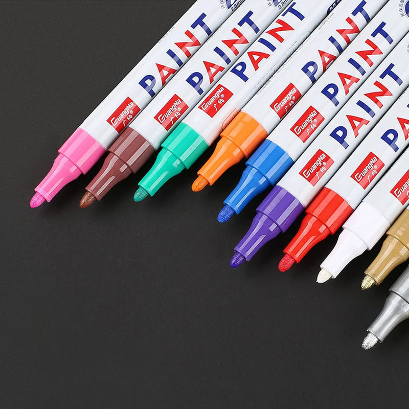 Waterproof Permanent Paint Marker for Cars and Wheels