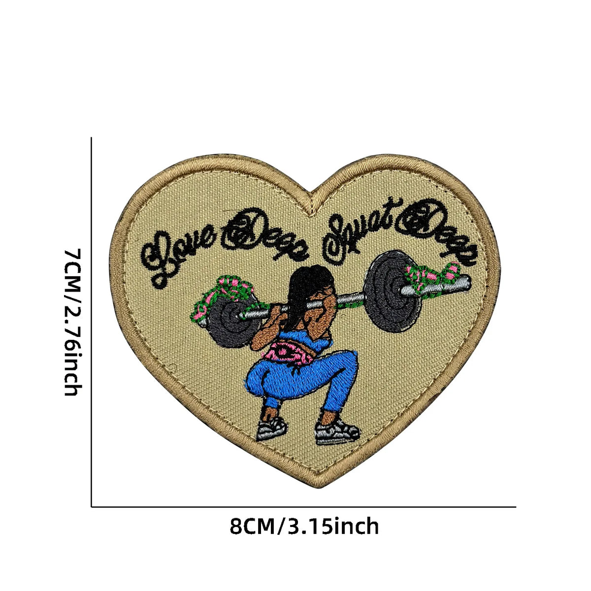 No Pain No Gain Tactical Embroidered Patch with Hook Backing