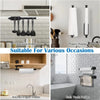 Stainless steel wall-mounted paper towel holder for kitchen and bathroom use