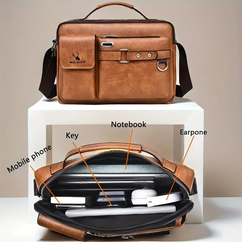 Men's Crossbody Bag with Adjustable Strap