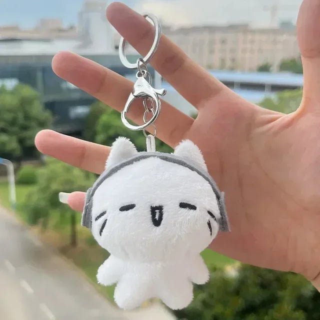 Cute Kitten Couple Keychain with O-Buckle
