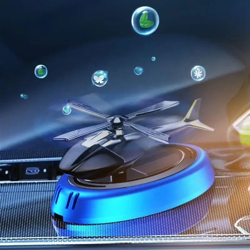 Solar-Powered Rotating Car Air Freshener
