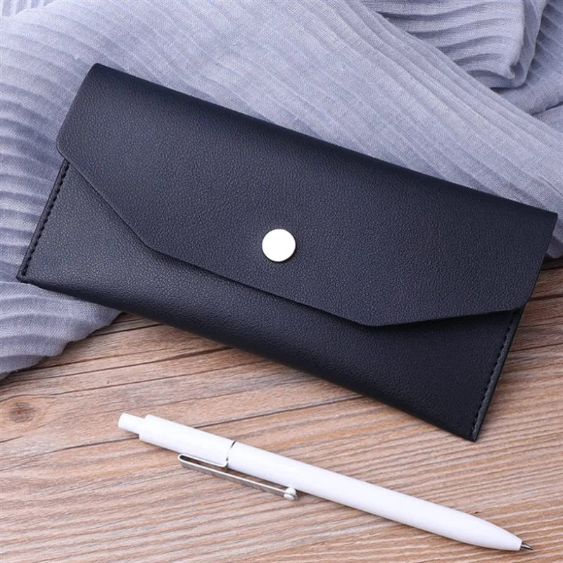 Slim PU Leather Envelope Wallet