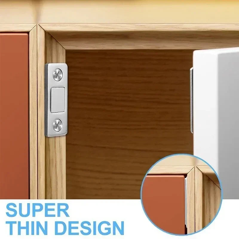 Invisible Magnetic Cabinet Door Catch with Adhesive Mounting