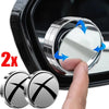 360° Rotating Car Blind Spot Mirrors with Suction Cup Mount