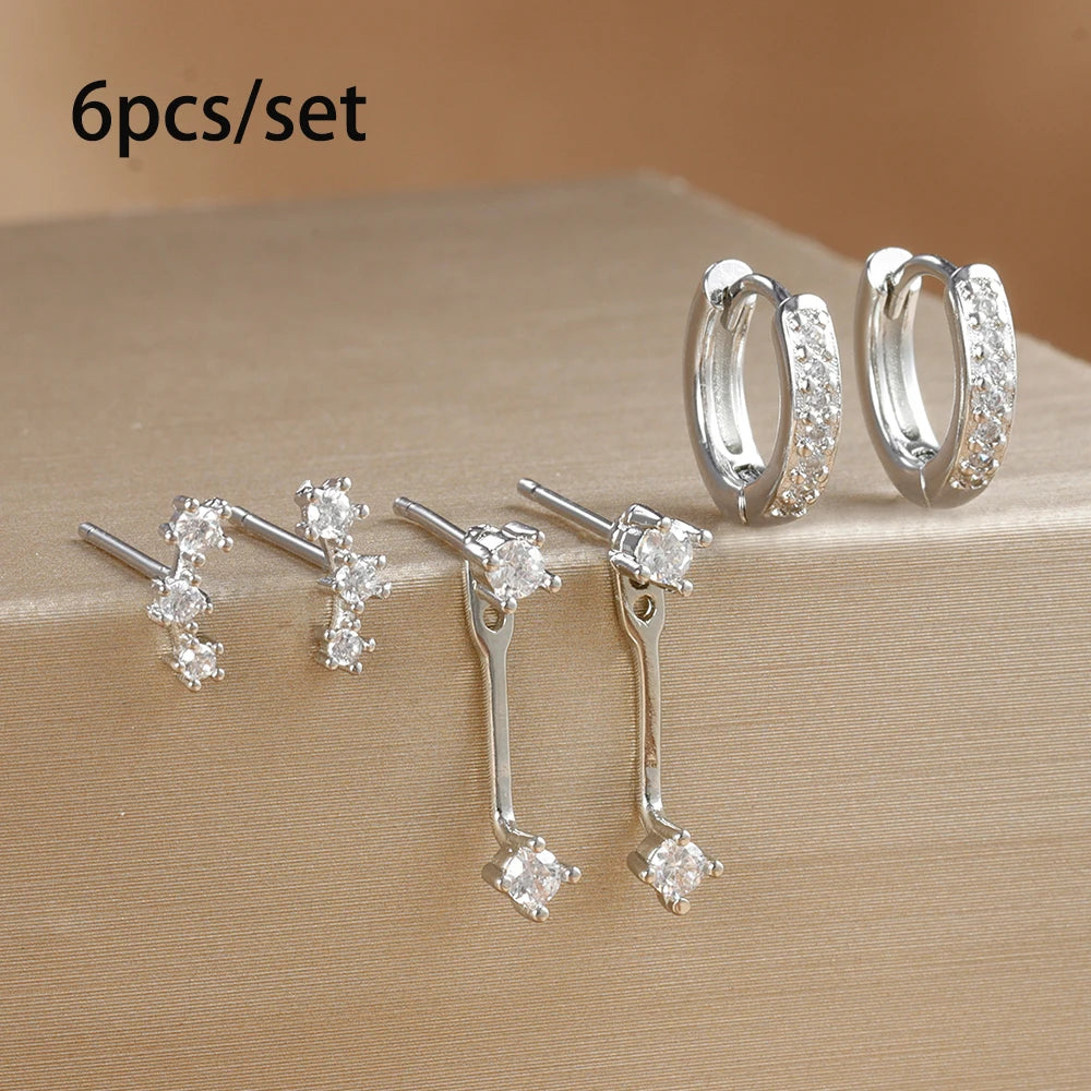 Dainty Square Hoop Earrings Set
