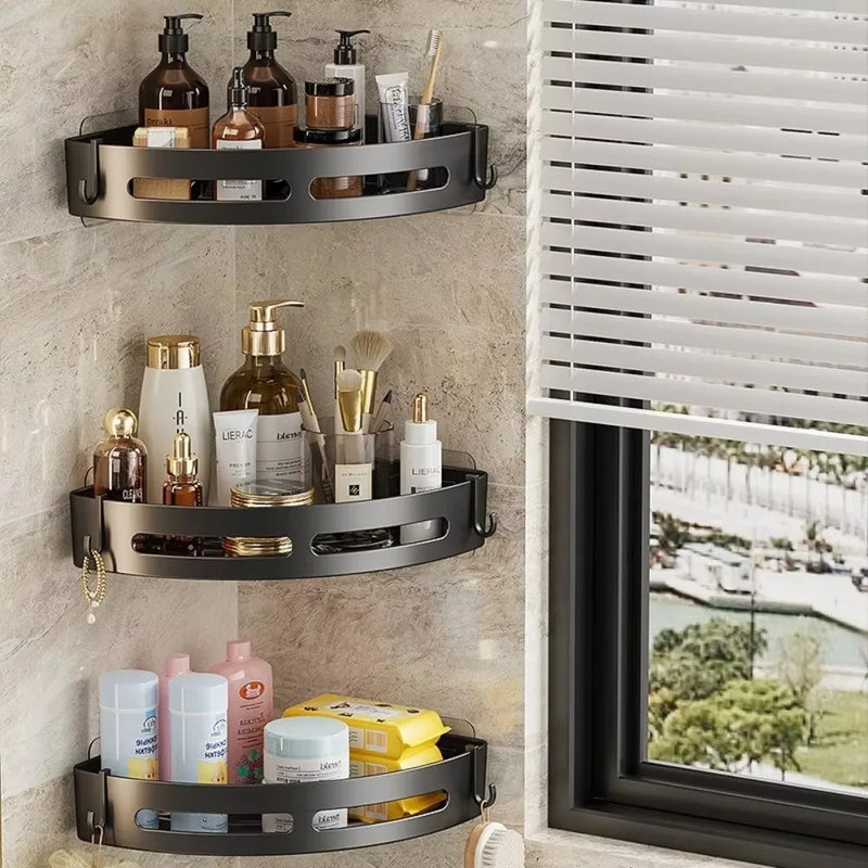 Corner Shower Caddy - Adhesive Mount Bathroom Shelf