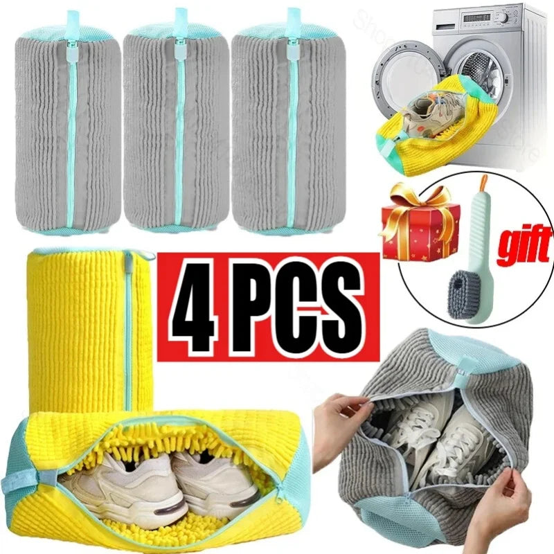 Shoe Laundry Bag with Soft Inner Lining for Sneakers
