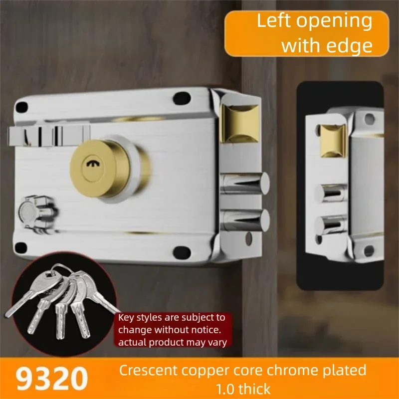 Stainless Steel Exterior Door Lock with 5 Keys