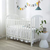 Two-Layer Ruffled Crib Bed Skirt for Standard and Toddler Beds