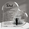 Heart-Shaped Acrylic Keepsake Plaque for Dad