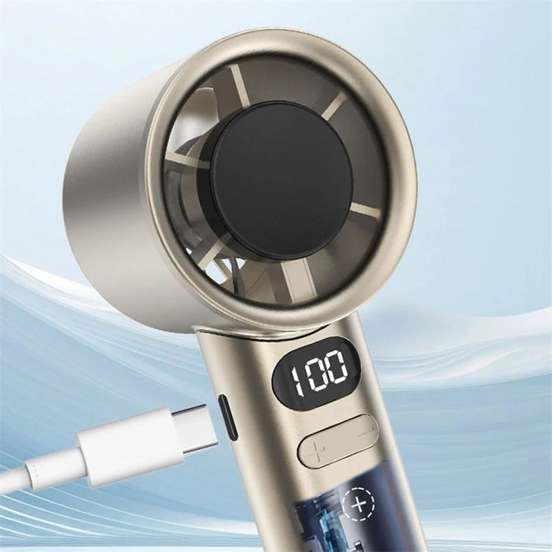 Portable Bladeless Handheld Fan with 120 Speed Settings