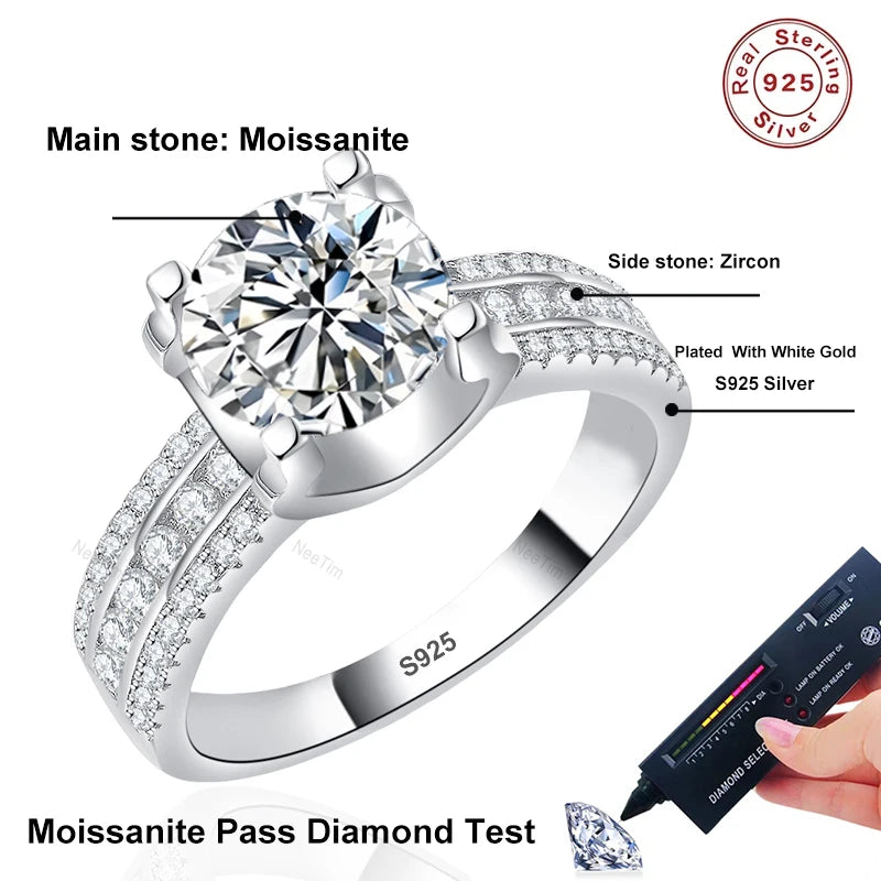 Brilliant Moissanite Engagement Rings
