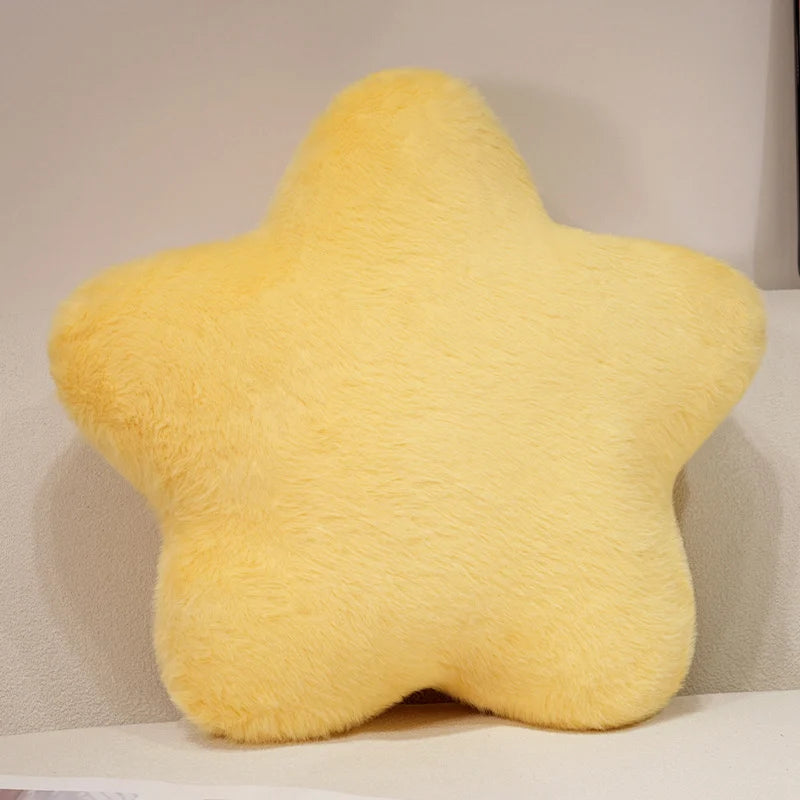 Star Shaped Plush Throw Pillow for Couch, Bed, and Floor