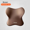 Brown memory foam car headrest and lumbar support cushion