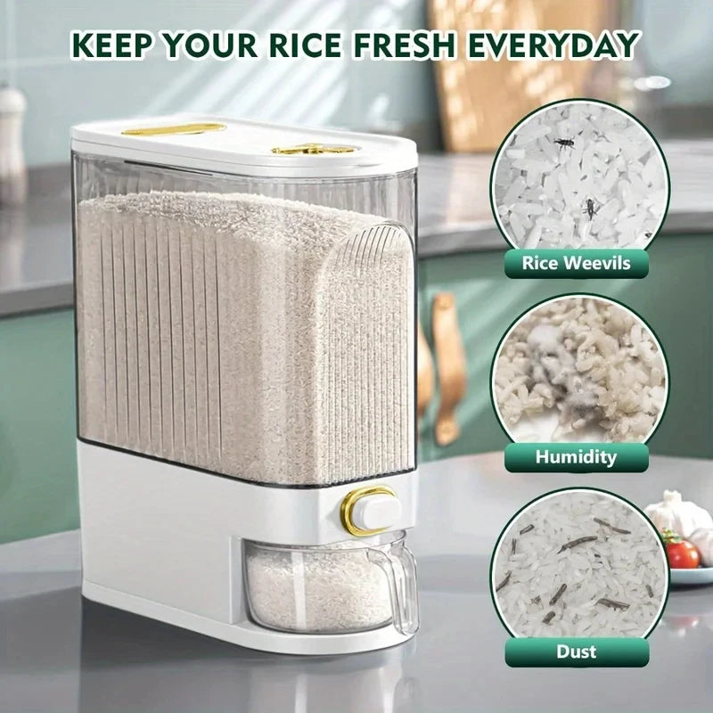Dispensador de Arroz de 5 kg con Taza Medidora