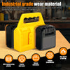 Yellow and black industrial grade wear material battery storage organizer for power tools
