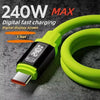240W High-Speed USB-C Fast Charging Cable with Silicone Body