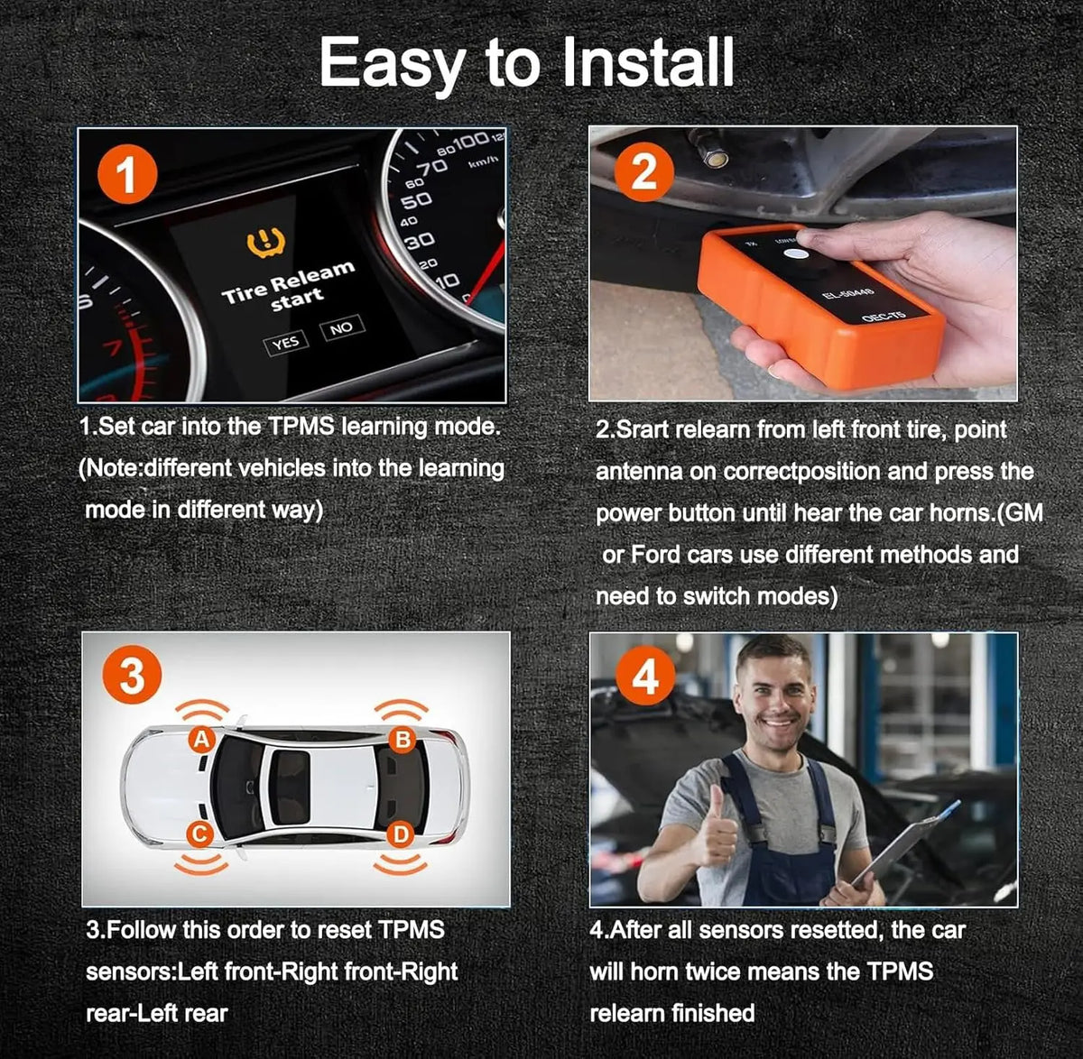 TPMS Reset Tool for GM and Opel Vehicles